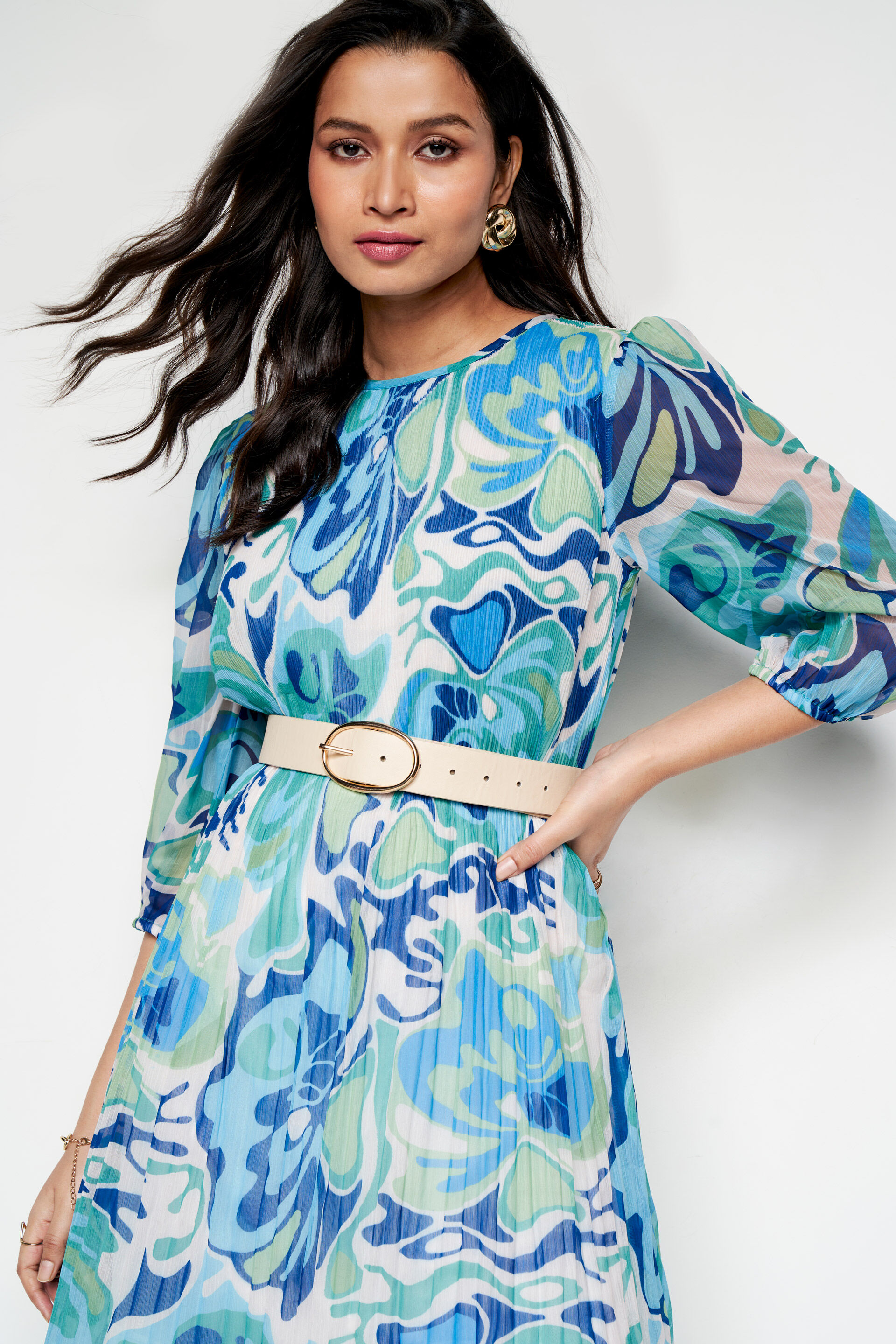 Lagoona Dress, Blue, image 7